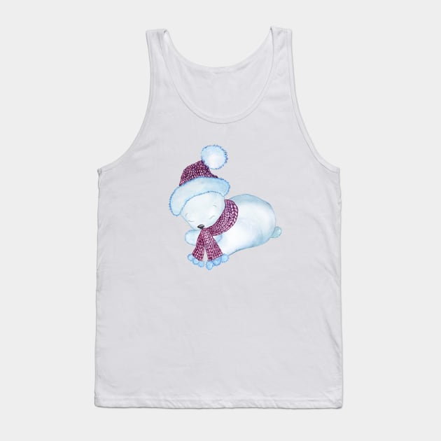 Winter Bear Three! Tank Top by LordNeckbeard